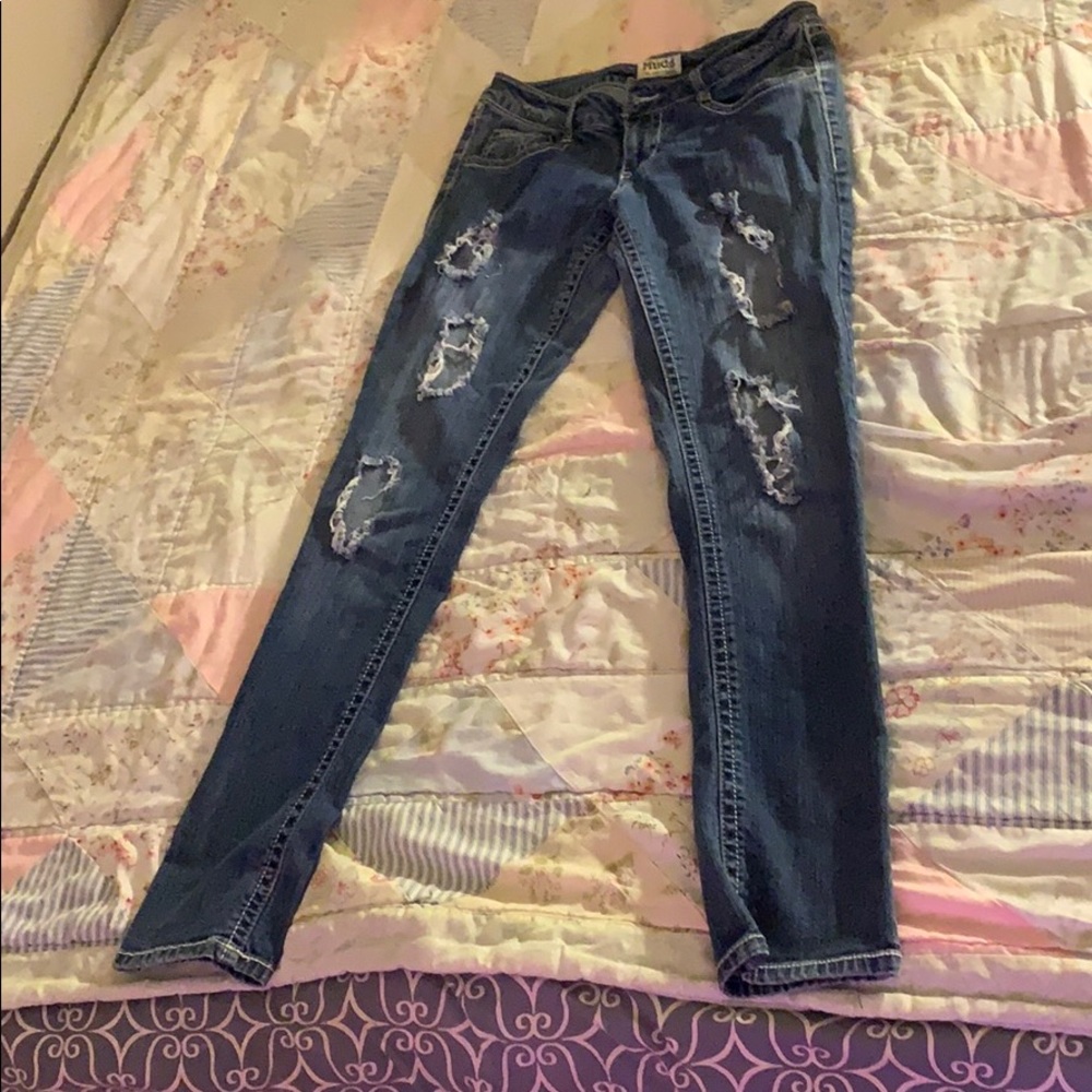 skinny ripped jeans